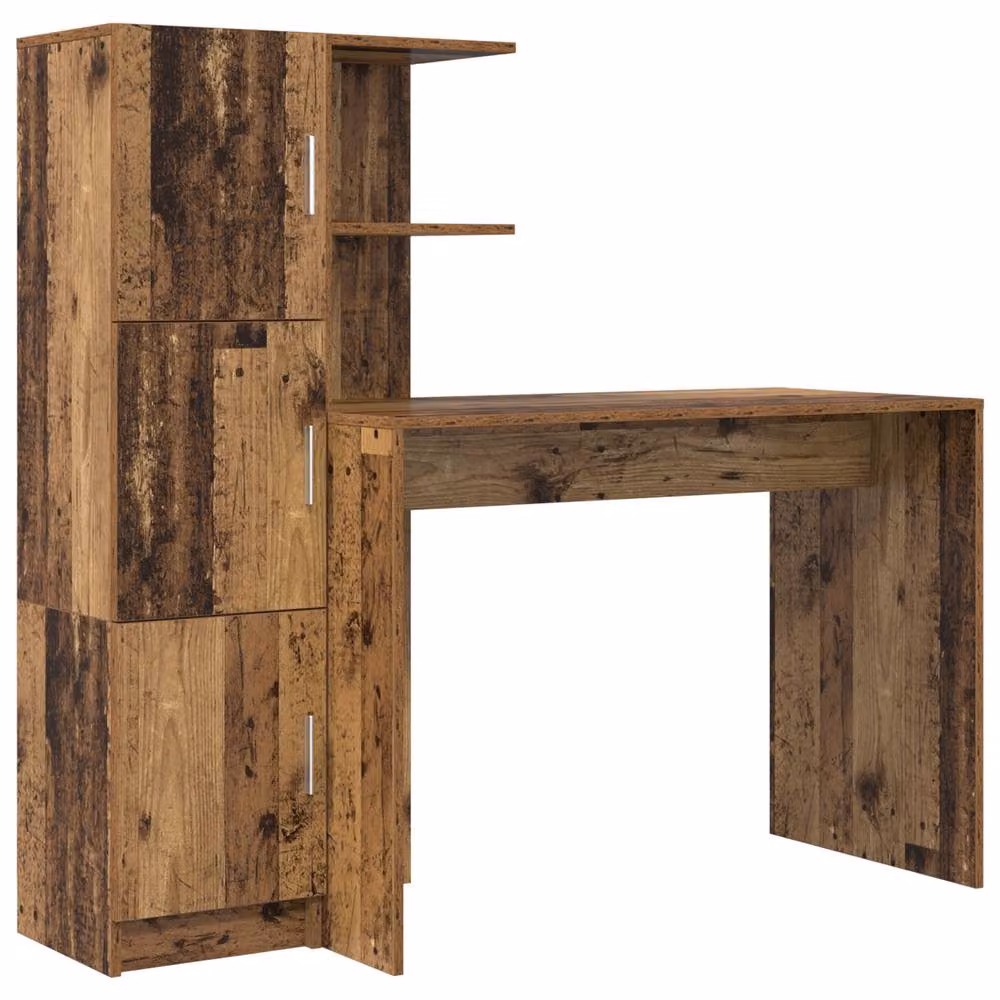 Berkfield Modern Wall Mounted Floating Writing Desk in Brown – 2