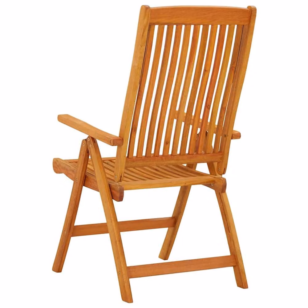 Berkfield Home Set of 2 Folding Garden Chairs in Brown Solid Eucalyptus Wood – 2