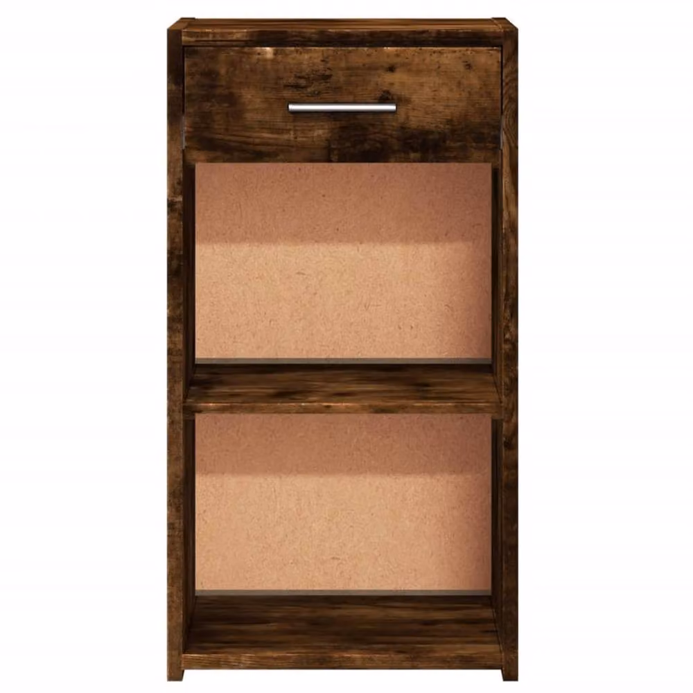 Berkfield Home Bedside Cabinet in Smoked Oak Brown, W/D/H: 35 x 34 x 65 cm – 5