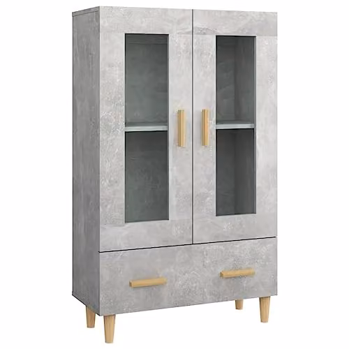 vidaXL Scandinavian Highboard in Grey, W/D/H: 70 x 31 x 115 cm – 1