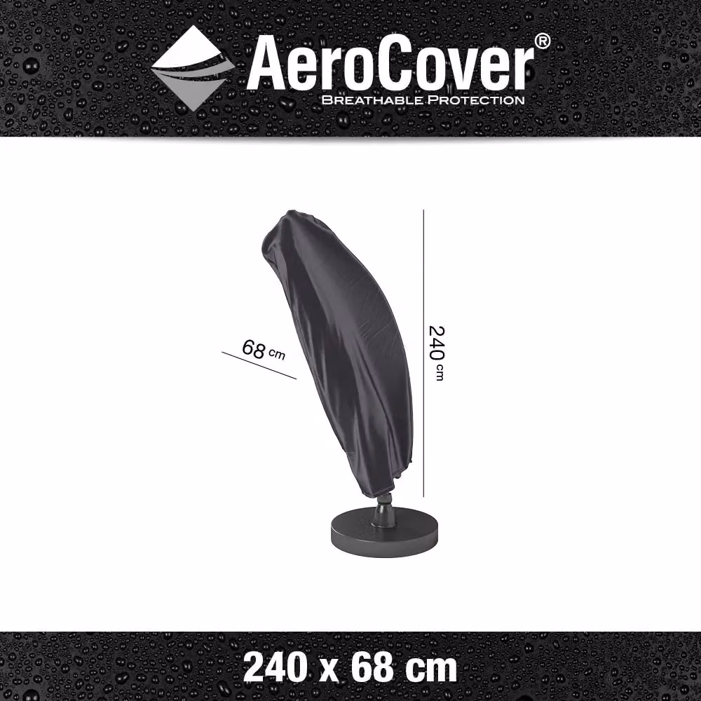 Ruma AeroCover Free Arm Parasol Cover in Dark Grey, W68 x D68 x H240 cm – 2