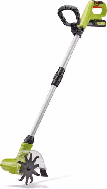 Garden Gear 20V Cordless Tiller in Green with Rechargeable Battery