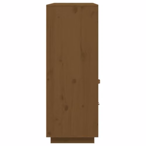 vidaXL Modern Highboard in Brown Solid Pine Wood, W/D/H: 100 x 40 x 108.5 cm – 5