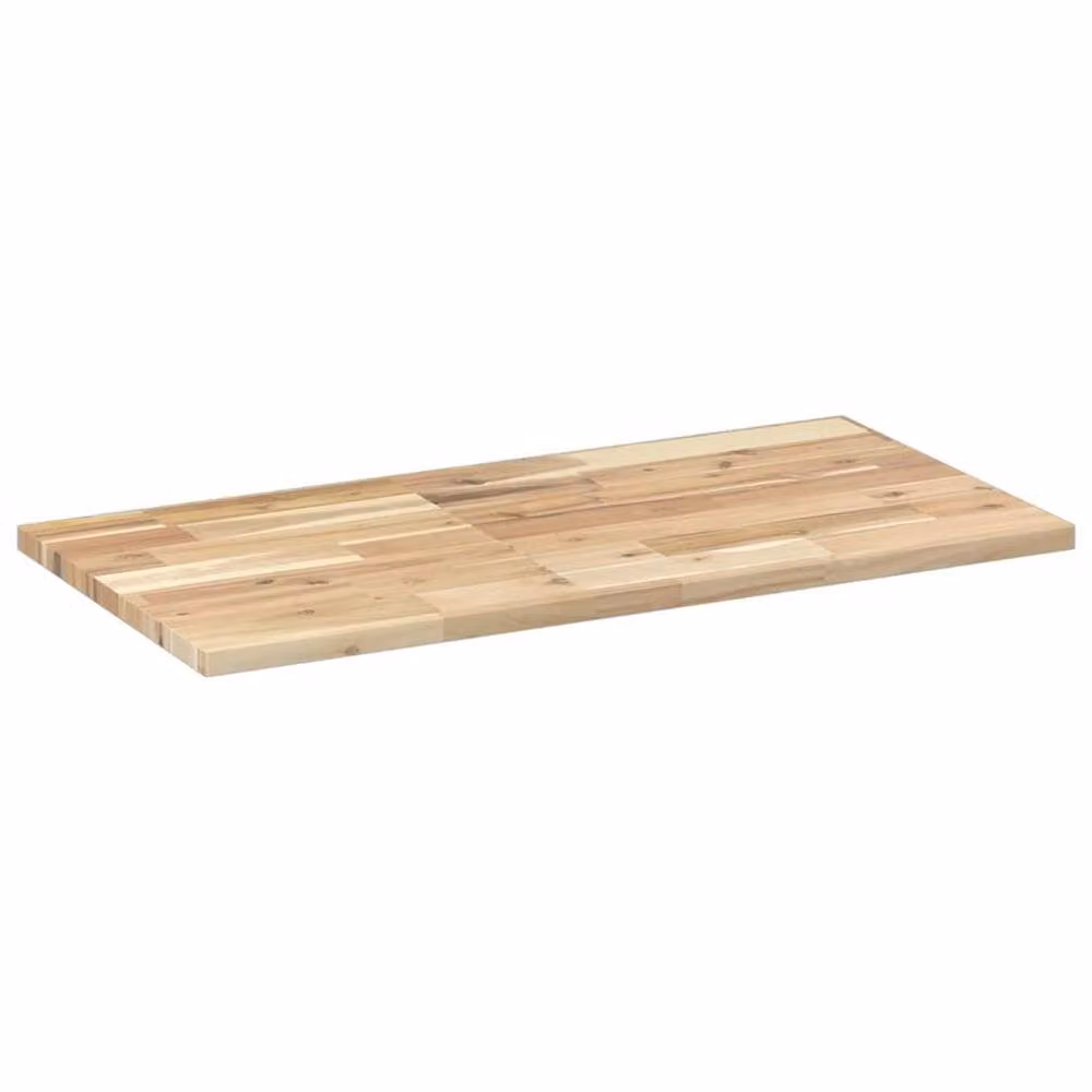 Berkfield Home Floating Shelf in Brown Untreated Solid Acacia Wood, W/D/H: 60 x 40 x 2 cm – 2
