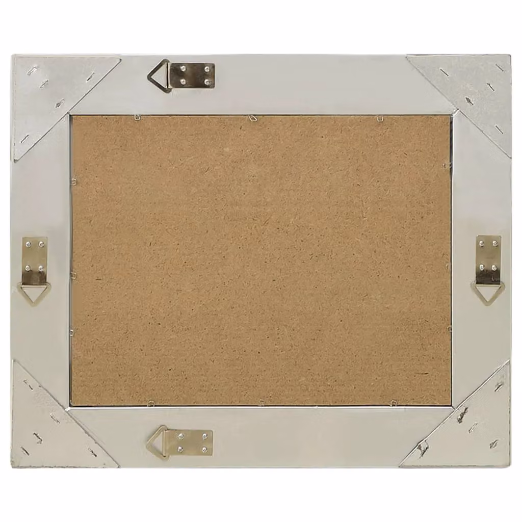 Berkfield Home Antique Baroque Style Rectangular Wall Mirror, Silver, W: 50 cm, H: 40 cm – 2