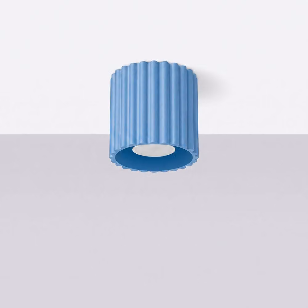 Sollux Lighting minimalist cube ceiling lamp in light blue, W/D/H: 10 x 10 x 10 cm – 2