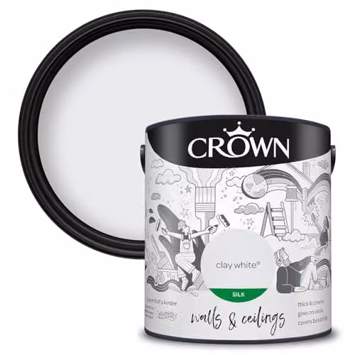 Crown Core Emulsion Silk Clay White Water Based Dispersion 2.5 l – 1