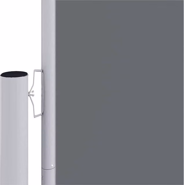 Berkfield Home Retractable Side Awning in Anthracite Grey, W/H: 1200 x 160 cm