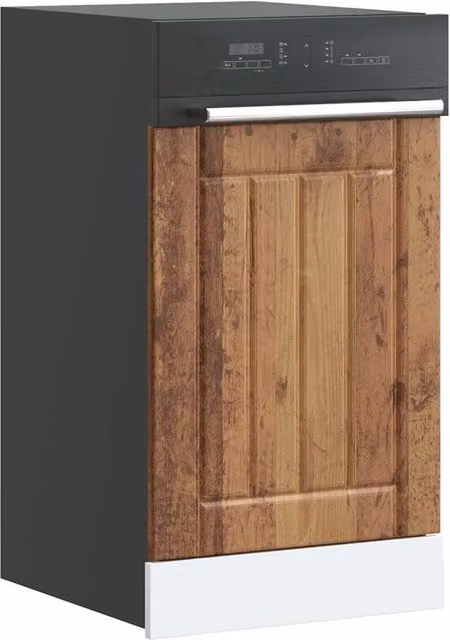 Berkfield Home Lucca Dishwasher Panel in Old Wood Brown Engineered Wood – 1