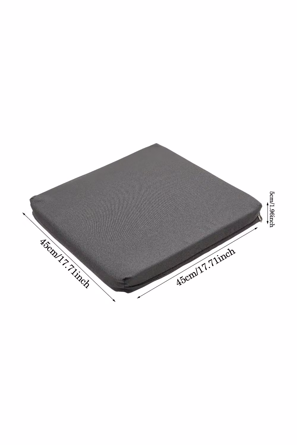 Living and Home Modern Square Seat Cushion in Dark Grey – 5