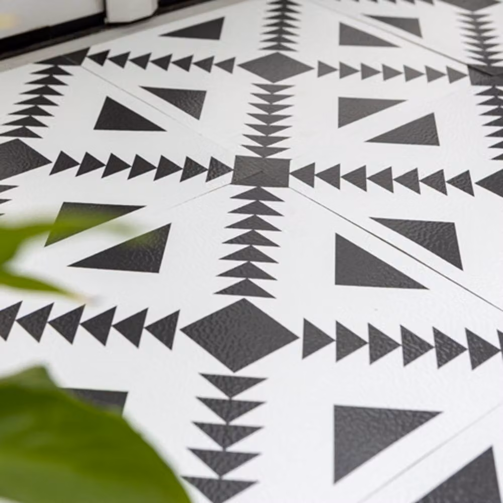 FloorPops Parla Self Adhesive Vinyl Floor Tiles, White, Pack of 10 (0.93sqm), W/D/H: 30.48 x 30.48 x 30.48 cm – 5