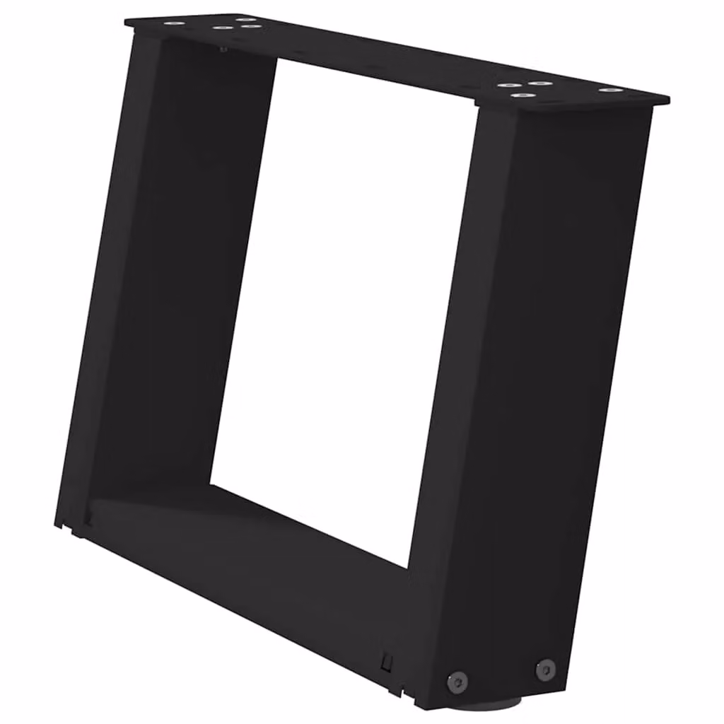 Berkfield Home U-Shaped Steel Coffee Table Legs, Black, 2 Pieces, H: 50 cm x W: 30-31 cm – 3