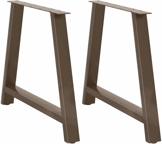 Berkfield Home A-Shaped Steel Coffee Table Legs, Black, 2 Pieces, H: 72.5 cm x W: 100 cm – 1