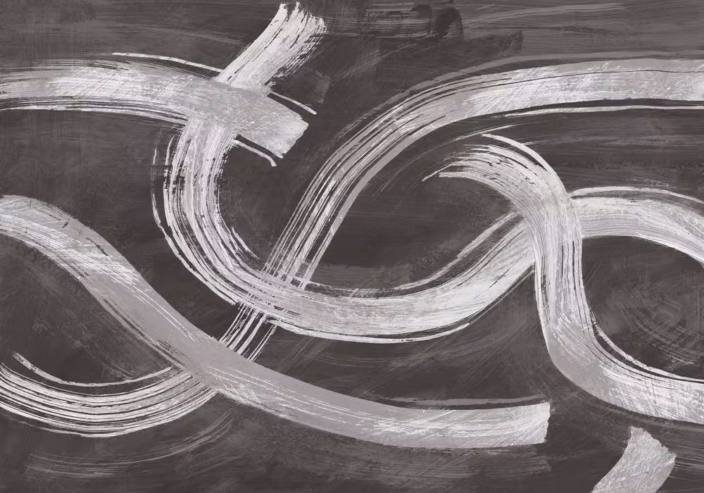 Superfresco Easy Expression Mono Print Abstract Mural in White, W: 300 cm, H: 280 cm – 2