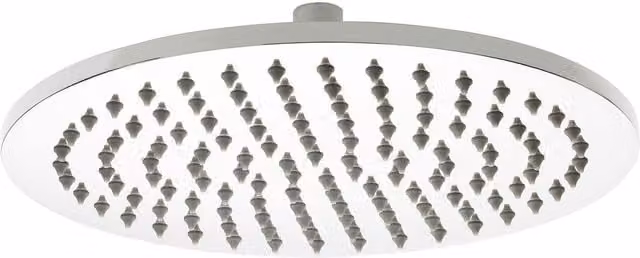 Nes Home Round Polished Silver Solid Brass Overhead Rain Shower Head, Diameter: 20 cm
