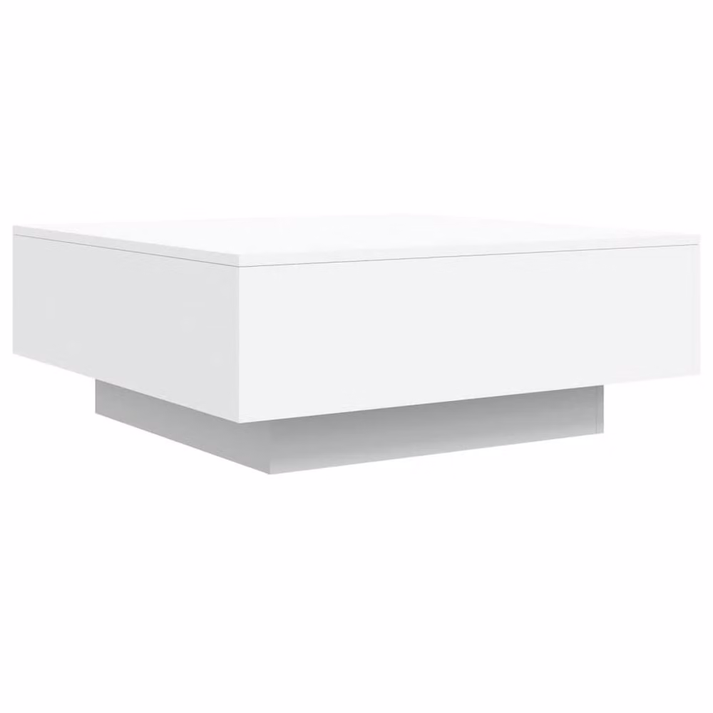 Berkfield Home Modern White Glossy Coffee Table, W/D/H: 80 x 80 x 31 cm – 2