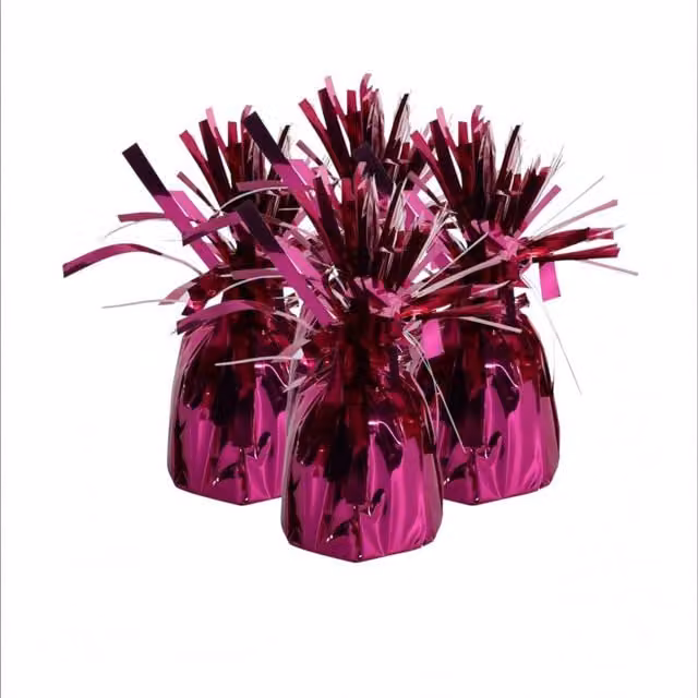 Kingsbury Gifts Pack of 4 Round Pink Balloon Weights for Parties and Weddings