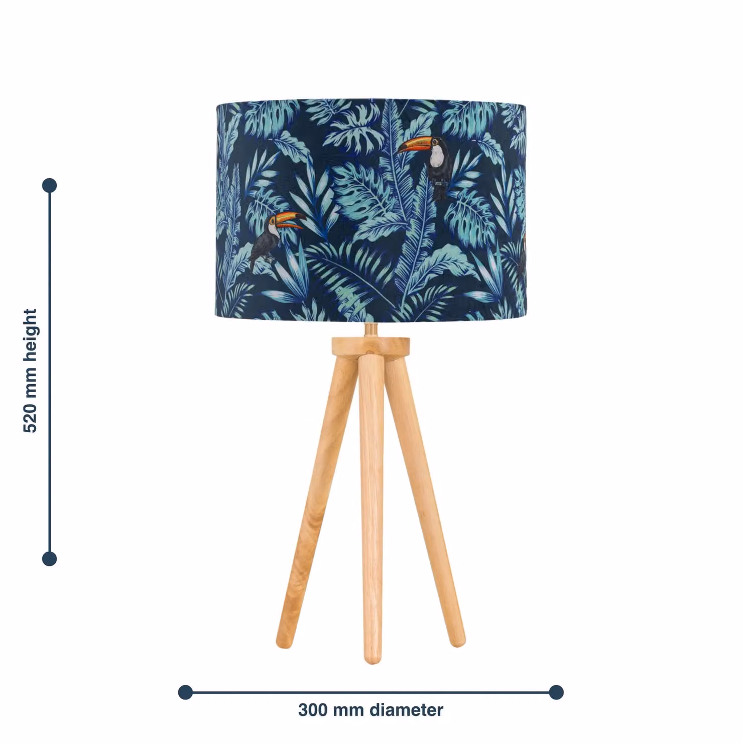 First Choice Lighting Voyage Table Lamp with Brown Toucan Shade and Wood Base – 4