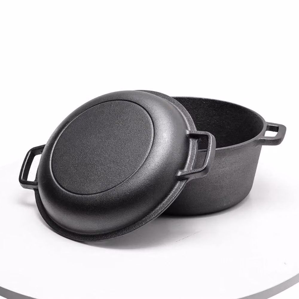 PAWNORA Grey Cast Iron Dutch Oven Casserole Pot – 1