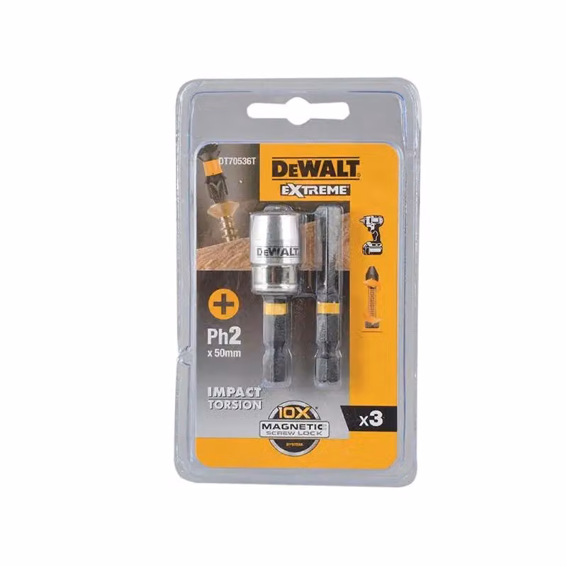 DeWalt Impact Torsion and Magnetic Screwlock Screwdriver Bit Set, Black and Multicolour – 2