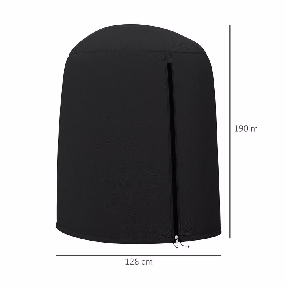 EONLION Water Repellent Hanging Egg Chair Cover in Black, Diameter: 100 cm – 2