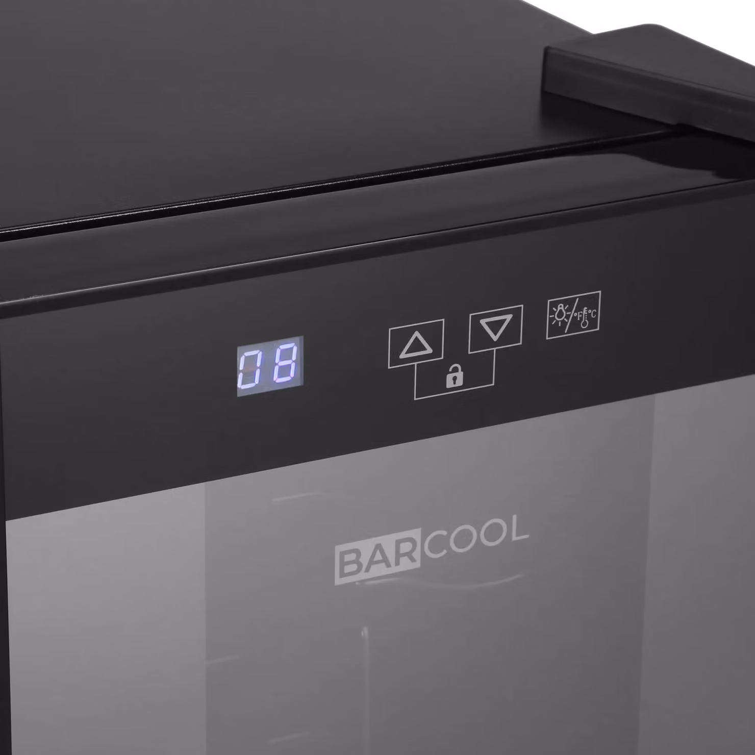 Subcold Barcool VINO8 Countertop Wine Fridge, Black, 8 Bottle Capacity, Single-Zone Thermoelectric Cooler with Glass Door and LED Interior Light, W/D/H: 46.5 x 25.8 x 50.8 cm – 6