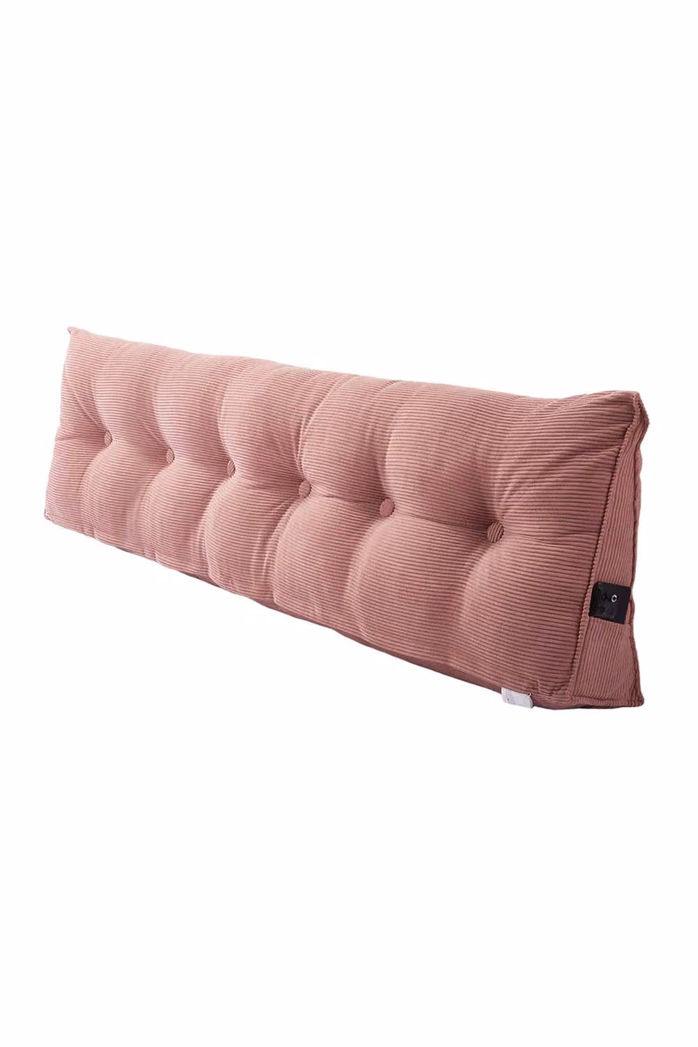 Living and Home Pink Corduroy Wedge Headboard Pillow with Removable Foam Cover, Medium – 4