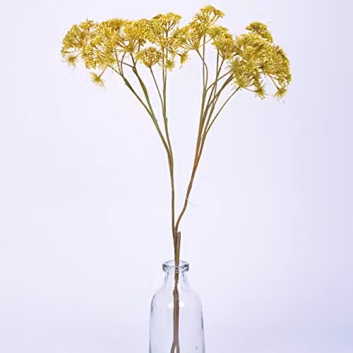 BLOOM Artificial Single Dill Spray Stem in Gold and Yellow, 42 cm Height