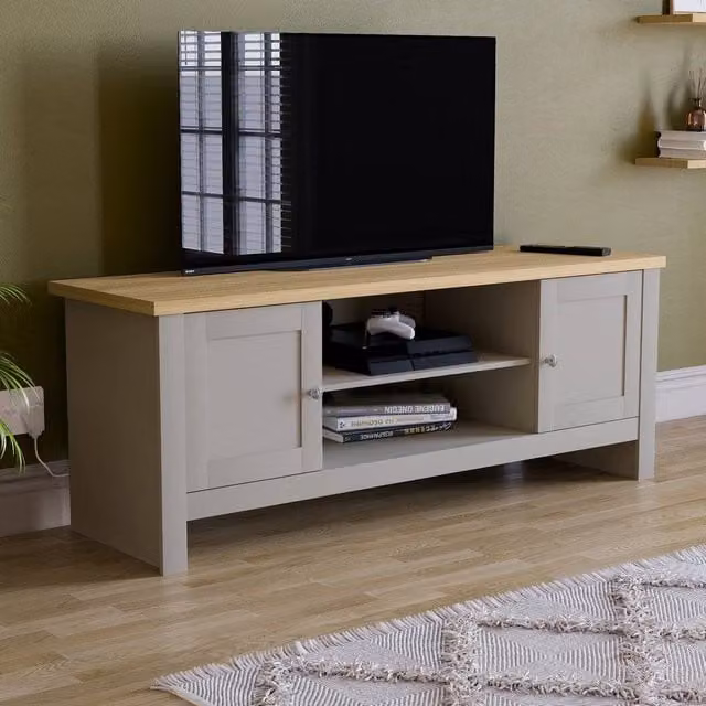 HD Designs Vida Designs Arlington 2 Door TV Unit in Matt Grey – 1