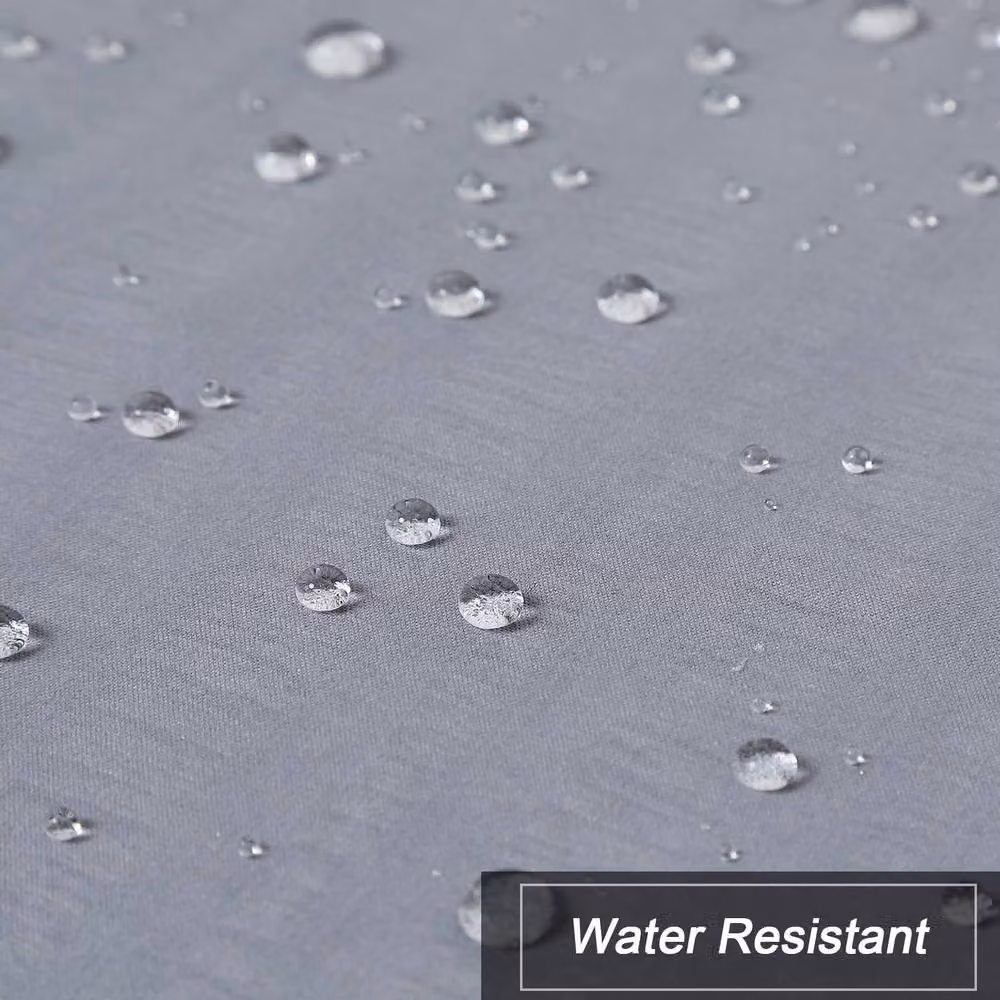 London Boutique Grey Waterproof Seersucker Texture Embossed Curtains, W: 152.4 cm, H: 38.1 cm – 2