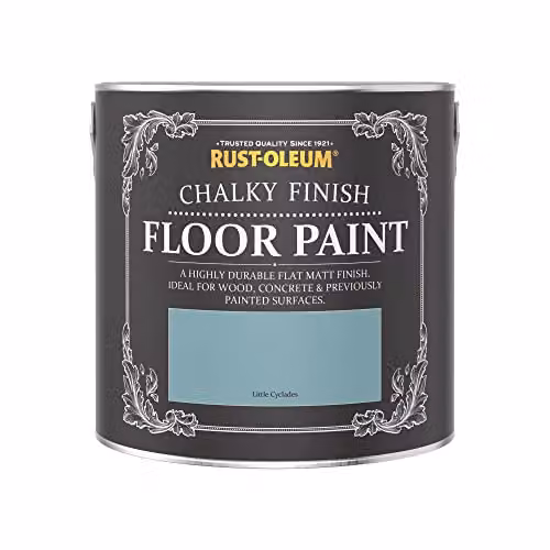 Rust-Oleum Little Cyclades Blue Scratch-Proof Matt Floor Paint, 2.5L – 3