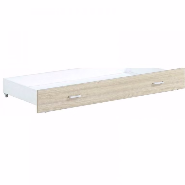 Babymore Luno Veni Cot Bed with Under Drawer in Oak