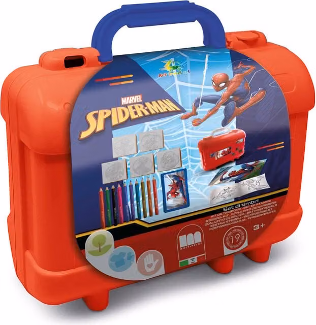 Multiprint Spider-Man Kids Activity and Craft Drawing and Colouring Set, Red