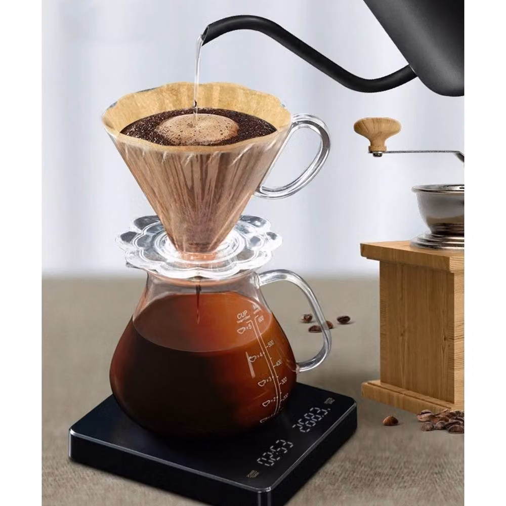 FLAVORA Digital Electronic Coffee Scale with Timer and Digital Display in Black – 5