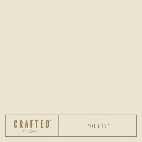 Crown Crafted Poetry Matt Emulsion Paint Tester Sample, Green and Beige, 125ml – 3