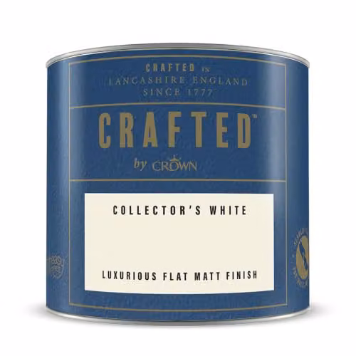 Crown Crafted Collector's White Matt Emulsion Paint Tester Sample 125ml – 3