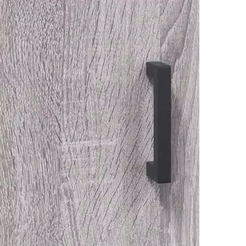 vidaXL Modern Grey Sonoma Highboard Sideboard with Drawers and Doors for Living Room or Bedroom – 3