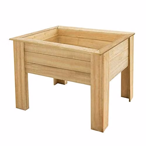 Forest Garden Brown Wooden Raised Bed Planter for Herb, Vegetable or Ornamental Gardens