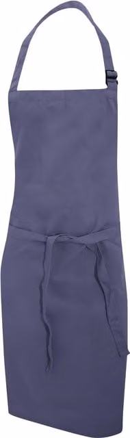 Dennys Pack of 2 Multicoloured Bib Aprons in Mid Grey, W: 28 x H: 36 in