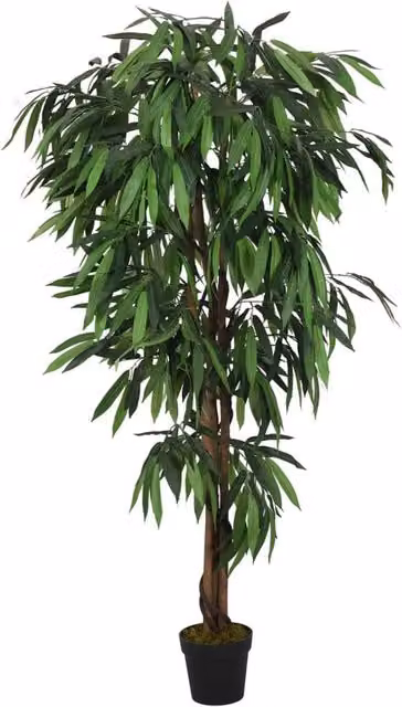 Berkfield Home Artificial Mango Tree in Green, Height: 150 cm