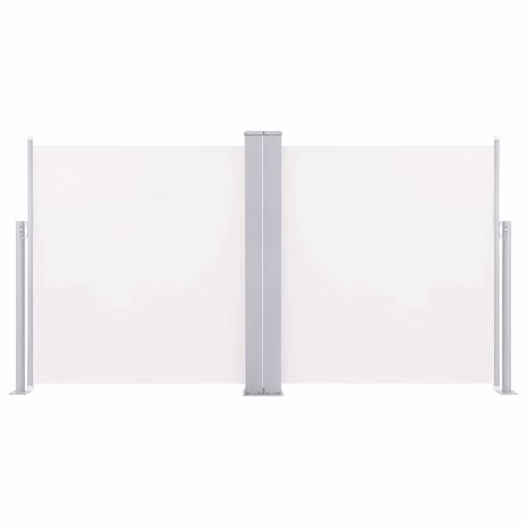 Berkfield Home Retractable Side Awning in Beige Polyester, W/H: 120 x 600 cm