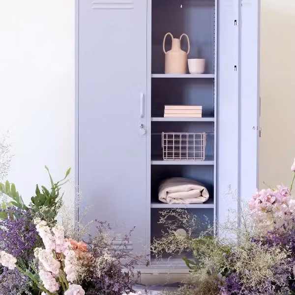 Mustard Made The Twinny Storage Locker in Lilac Purple, H 183 x W 85 x D 50 cm – 2
