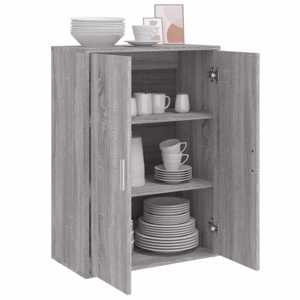 Berkfield Home Grey Sonoma Modern Sideboard, W/D/H: 60 x 31 x 84 cm – 2