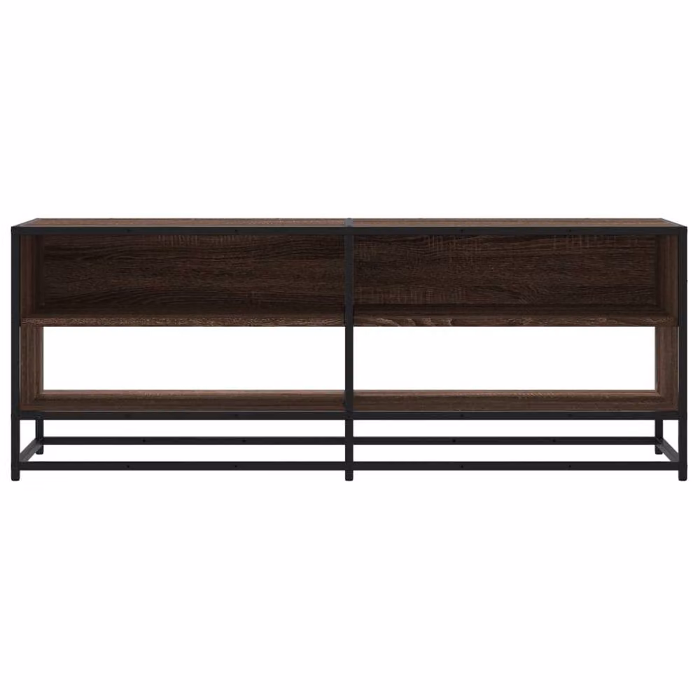Berkfield Home Industrial TV Cabinet in Brown Oak, W/D/H: 120.5 x 40 x 46 cm – 3