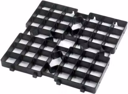 Naylor Metropave Plus Ground Guard Plastic Tiles, Black, W: 50 cm, D: 50 cm, H: 4 cm, Pack of 120