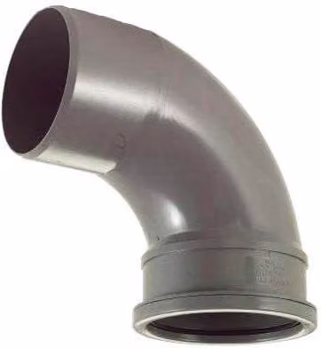 FloPlast Xtraflo Downpipe Single Socket Bend 92.5 Degree 110mm Grey