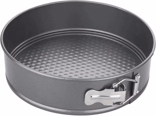 VOGREX Non-Stick Loose Base Round Springform Cake Tin, Grey, Diameter: 23 cm – 1