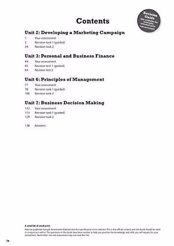 Pearson REVISE BTEC National Business Revision Workbook for 2027 Exams – 2