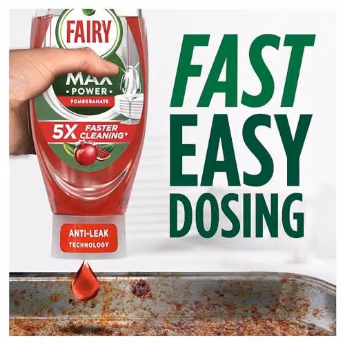 Fairy Mrs Hinch Max Power Dishwashing Liquid, Red, 806.6 ml – 5