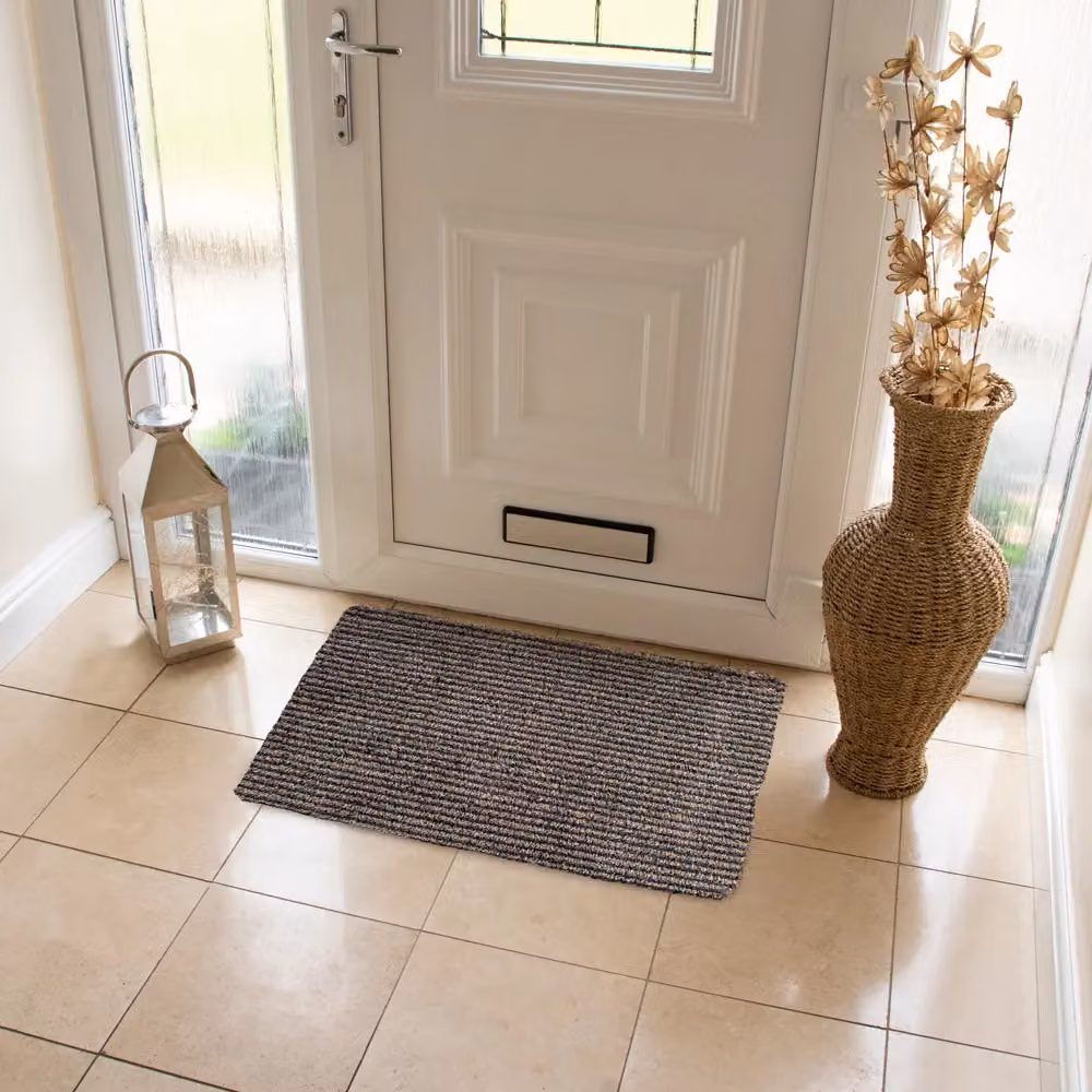 JVL Kensington Striped Barrier Doormat, Multicolour Orange, W: 60 cm, D: 90 cm – 5